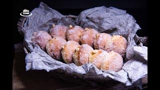 Gogosi la Cuptor Umplute cu Crema de Vanilie & Alune / Baked Donuts with Vanilla & Hazelnut Filling