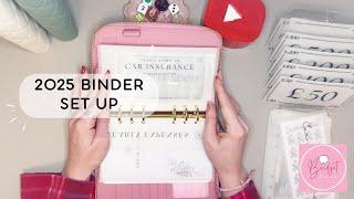 2025 BINDER SET UP | UK Low Income Cash Stuffing | Savings | #CashEnvelopeStuffing