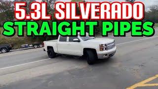 2015 Chevy Silverado 5.3L V8 DUAL EXHAUST w/ STRAIGHT PIPES!