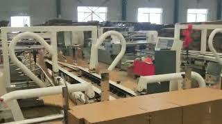 QH-PACK Automatic Carton Box Folder Gluer Machine/máquina encoladora de cartón/آلة لصق الكرتون
