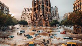 Barcelona is sinking! New flood in Spain