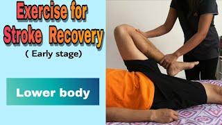 Exercise para sa Stroke - binti at paa Part 2 (Lower body) | House Physiotherapy