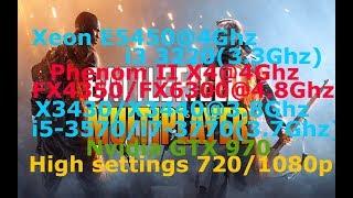 Battlefield 1 Multiplayer E5450/Phenom II X4 /i3 3220/FX 4350/FX6300/X3430/X3440/i5 3570/ i7 3770