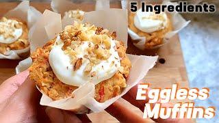 Eggless Carrot Muffins| How To Make Carrot Muffins| Quick & Easy Recipe | Cake in 5 Minutes!