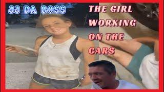 J J DSA BOSS GIRLS WORKING ON THE CARS