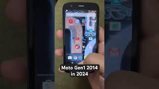 Moto Gen1 2014 in 2024. Still good #motorola #moto #phone #ytshorts  #tech #mrwhosethebossmkbhd