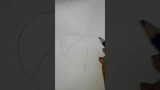 Balloon drawing |pencil drawing |Artie#shorts #youtubeshorts