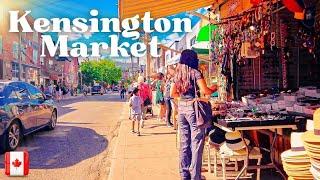  [4K]  Toronto walk: Kensington Market, Dundas West, Ontario - July 30, 2022