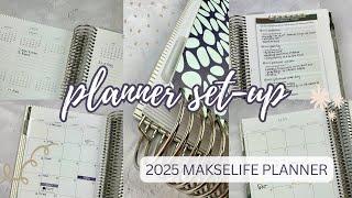 PLANNER SET-UP | 2025 makselife vertical planner | tattooed teacher plans