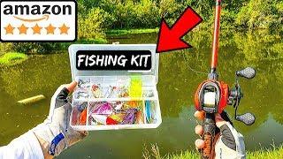 Fishing w/ Amazon's HIGHEST RATED Fishing Kit (Surprising!)