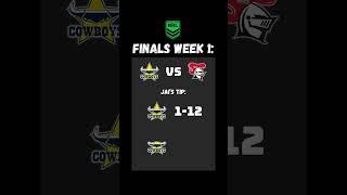 NRL TIPS FINALS WEEK 1 #shorts #nrl #tips #prediction #preview #football #footy