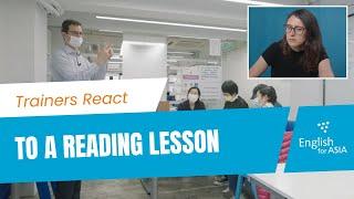 How to Teach Reading - Teacher Trainer reacts to a Reading Lesson