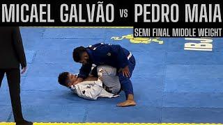 Semi Final- Micael Galvão vs Pedro Maia. Peso Médio Brasileiro de Jiu Jitsu 2022.