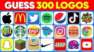 Guess the Logo In 3 Second - 2 Second - 1 Second | 300 Famous Logos | Daily Quiz