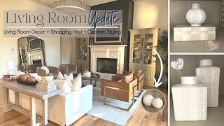 Living Room Update | New Decor | Target + Homegoods + Ross Haul  | Decorate w/Me | New Construction