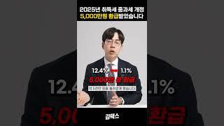취득세 5천만원 환급 받은 방법은?