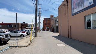 Downtown Alpena alleyway transforming into pedestrian space