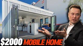 Elon Musk's $2,000 Mobile Home Is the BEST Affordable Housing Solution?