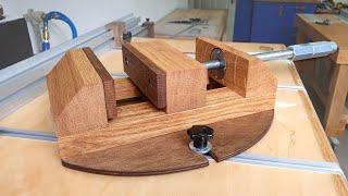 Make a Wooden Vise] [Drill Press Vise Homemade DIY