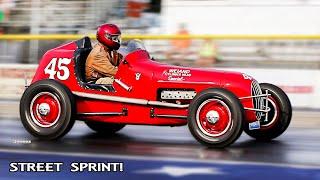 VINTAGE ORIGINAL '48 FORD SPRINT CAR NOW STREET DRIVEN! GLORY DAYS AT BYRON!