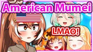 Mumei's American Moment Made Ame, Cecilia and Gigi Laugh 【Hololive】