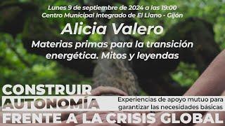 Alicia Valero. Materias primas para la transición energética. Mitos y leyendas.