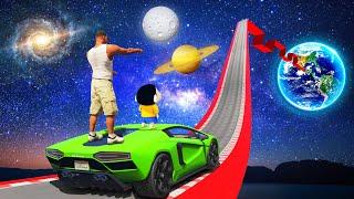 SHINCHAN AND FRANKLIN FOUND A ROAD TO SPACE ON HIS TERRACE IN GTA 5