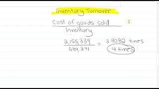 Inventory turnover