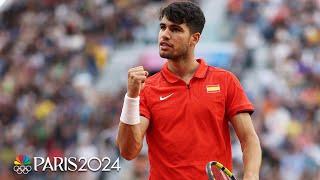 Carlos Alcaraz overcomes Tommy Paul, soars into Olympic semifinals | Paris Olympics | NBC Sports