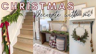 CHRISTMAS DECORATE WITH ME | Part 2 | Entryway | Christmas Decor Ideas 