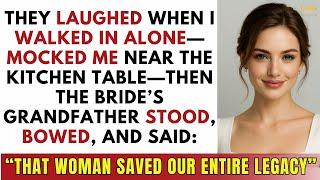 My Sister’s In Laws Laughed When I Walked In Alone — Then The Bride’s Grandfather Bowed To Me