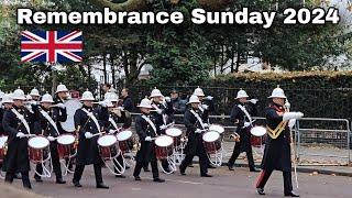 Spectacular Remembrance Sunday 2024 - March Back To Wellington Barracks