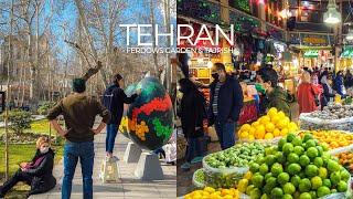 TEHRAN 2021 (4K) - Walking from Ferdows Garden to Tajrish Square & Bazaar, before Nowruz