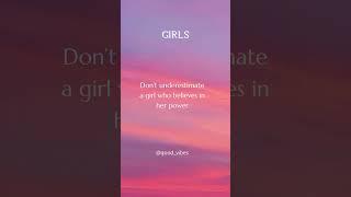 Girl who believes in her power #girl #power #inspiration #motivation #quotes #facts #shorts