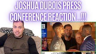  ANTHONY JOSHUA LOOKS MEGA CONFIDENT.. JOSHUA DUBOIS PRESS CONFERENCE REACTION..!!