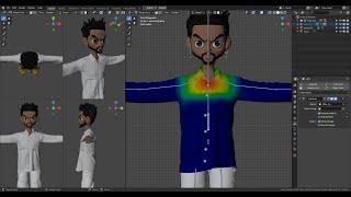 Binding Cloth unto your character in blender 2.9X