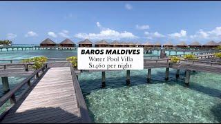 Luxurious Baros Maldives Resort  WATER POOL VILLA - $1460 (AUD) per night 