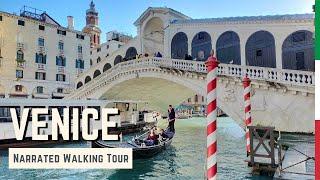 VENICE  (Part 1) | 4K Narrated Walking Tour | Let's Walk 2023