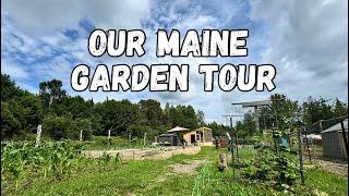 Our Homestead Garden Tour | Living Off-Grid in Maine