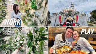 Come floral shopping with me! Behind the scenes floral shopping and family Disneyland trip