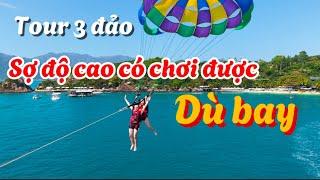 #266 Đi tour 3 đảo ở Nha Trang chồng Pháp khoái-chi 1tr4 chơi dù bay có đáng tiền-tắm bùn hòn Tằm