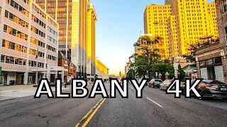 Albany 4K - Driving Downtown  - Newyork  - USA