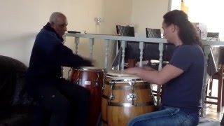 Conga Percussion - Steve Boston and Daniël Bloem Berretty - Conga jam. 26-3-2016.