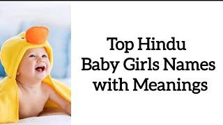 Trending Hindu Baby Girl Names with Meaning in 2024