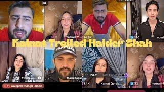 Haider Shah TikTok match live 26 may Kainat qureshi trolled 