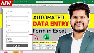 NEW Automated Data Entry Form in Excel | Data Entry Software in Excel | Data Entry in Excel