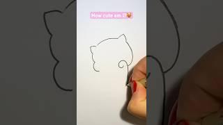 How to draw a cute cat  Step by step drawing for kids