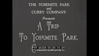 A TRIP TO YOSEMITE PARK  1920s TRAVELOGUE MOVIE  AHWANEE HOTEL   CAMP CURRY  64204