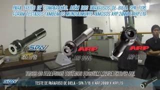 (teste comparativo) Parafuso de biela SPA TURBO X ARP 2000 X ARP L19