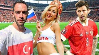 Turkish Against Russians on the Pitch